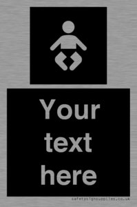 Custom information: black panel baby change